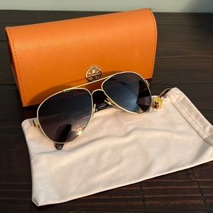 Tori Burch aviators with original bag and case